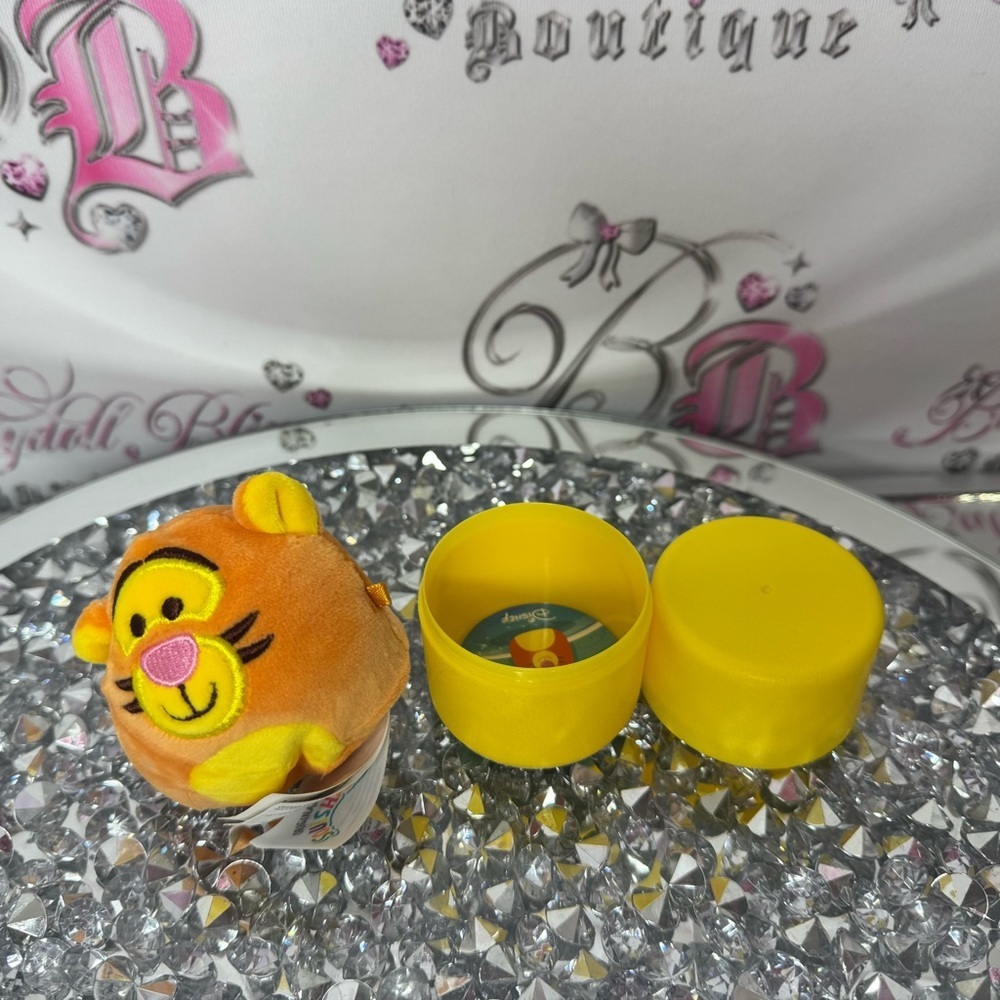 Squishmallow tiger Disney Yellow and Orange Plush Toy with Container egg